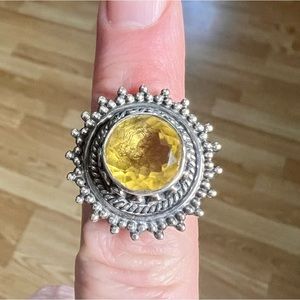 Big ole Citrine and 925 ring of power 💥